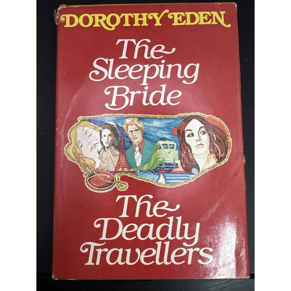 Vintage 1959 The Sleeping Bride & The Deadly Travelers 2-in-1 Hardcover by Eden